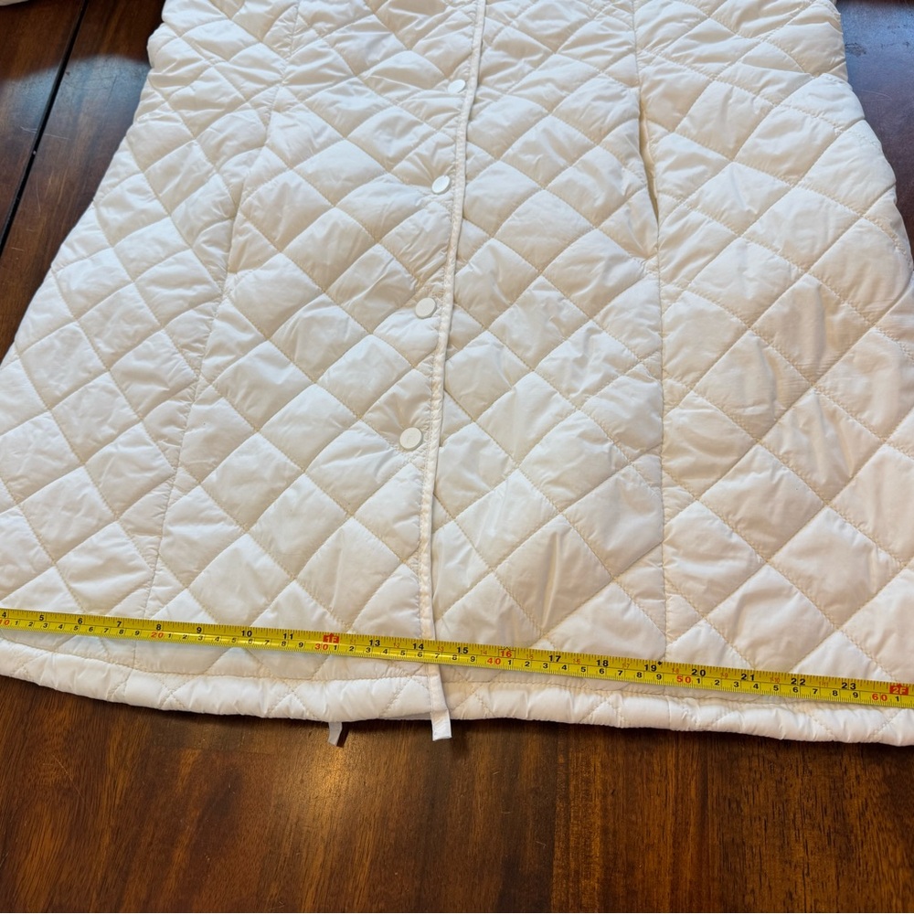 Liz Claiborne White Cream Quilted Puffer Jacket - Picture 10 of 12